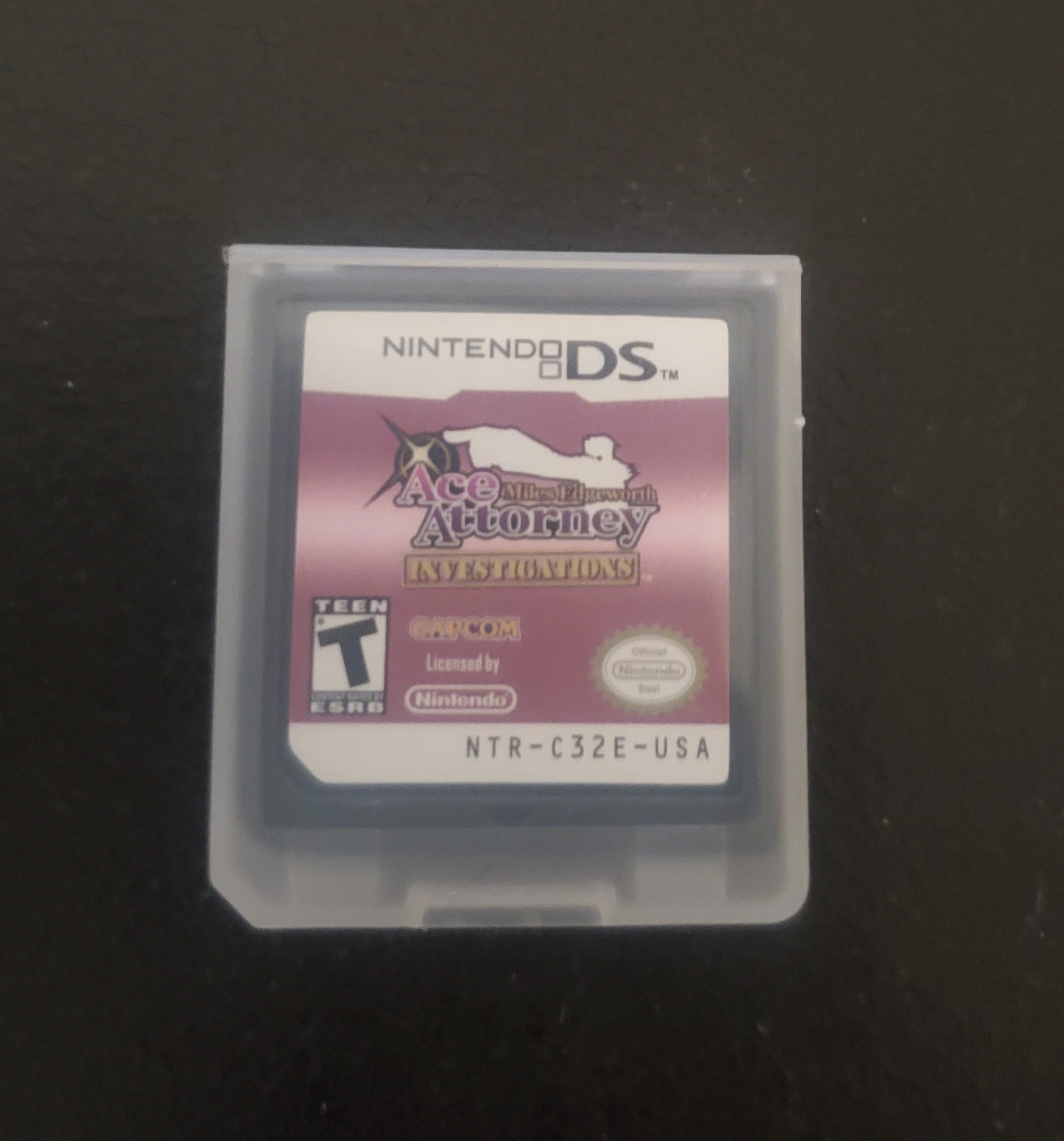 Ace Attorney Investigations Miles Edgeworth NDS Video Game Nintendo DS