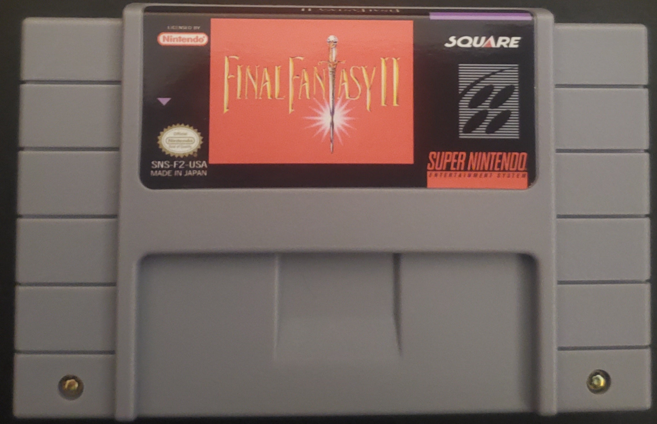 Final Fantasy 2 SNES Video Game Cartridge Super Nintendo 1991