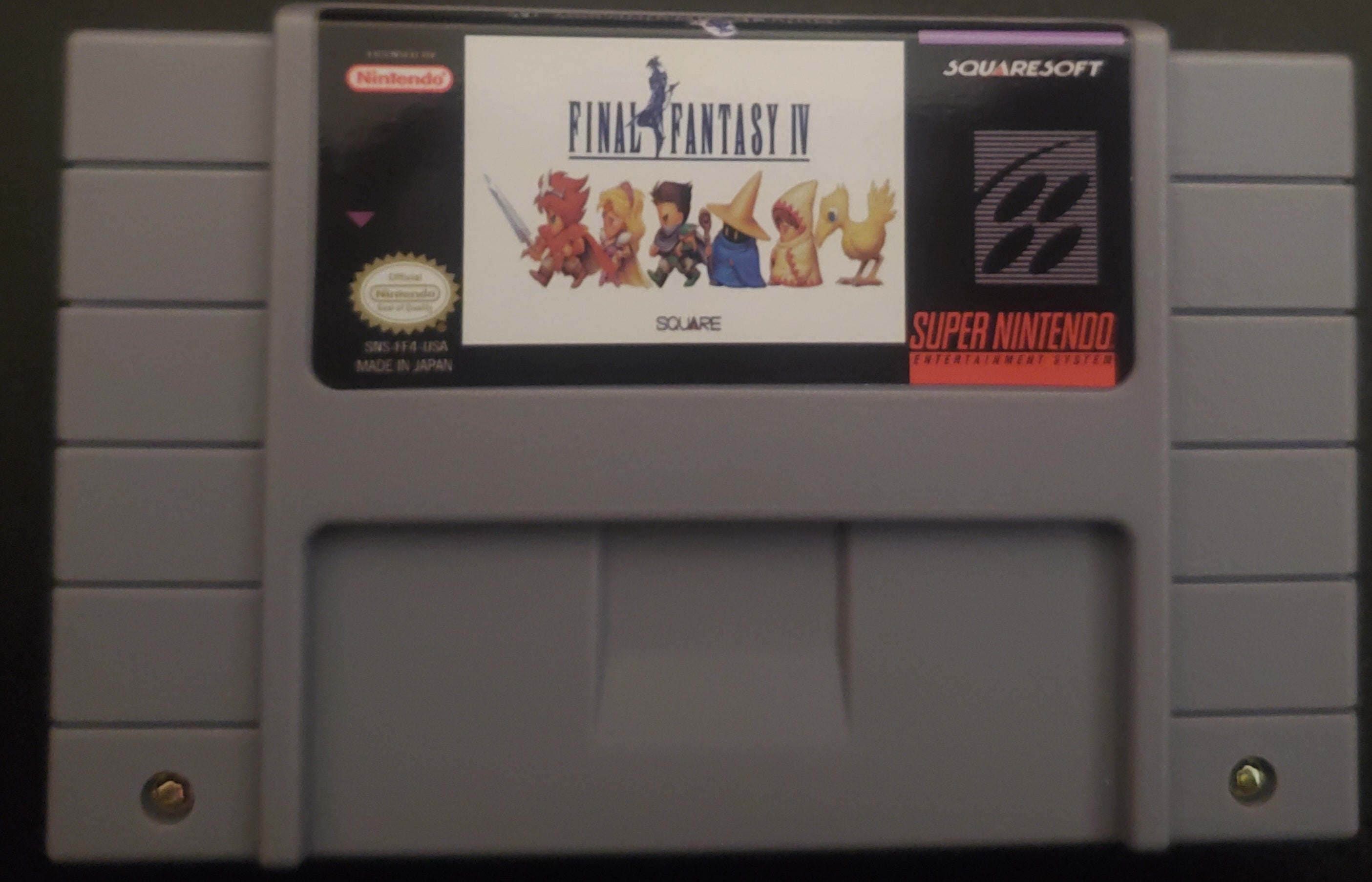 Final Fantasy 4 SNES Video Game Cartridge Super Nintendo 1991