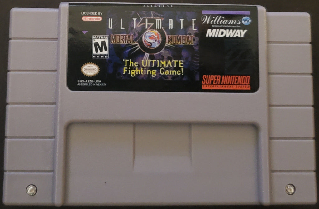 Ultimate Mortal Kombat 3 SNES Video Game Cartridge Super Nintendo 1995