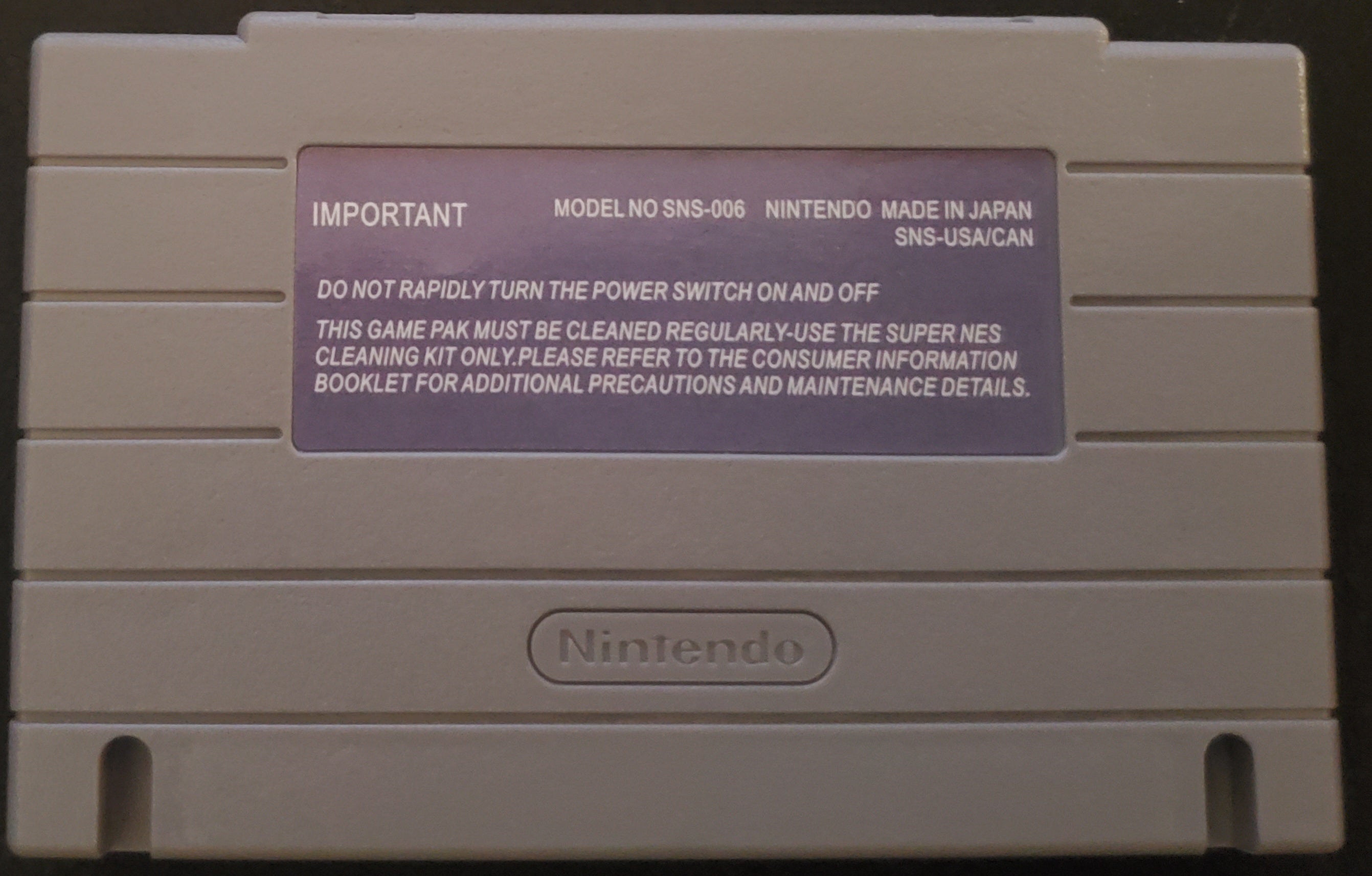 Ninja Gaiden Trilogy SNES Video Game Cartridge Super Nintendo