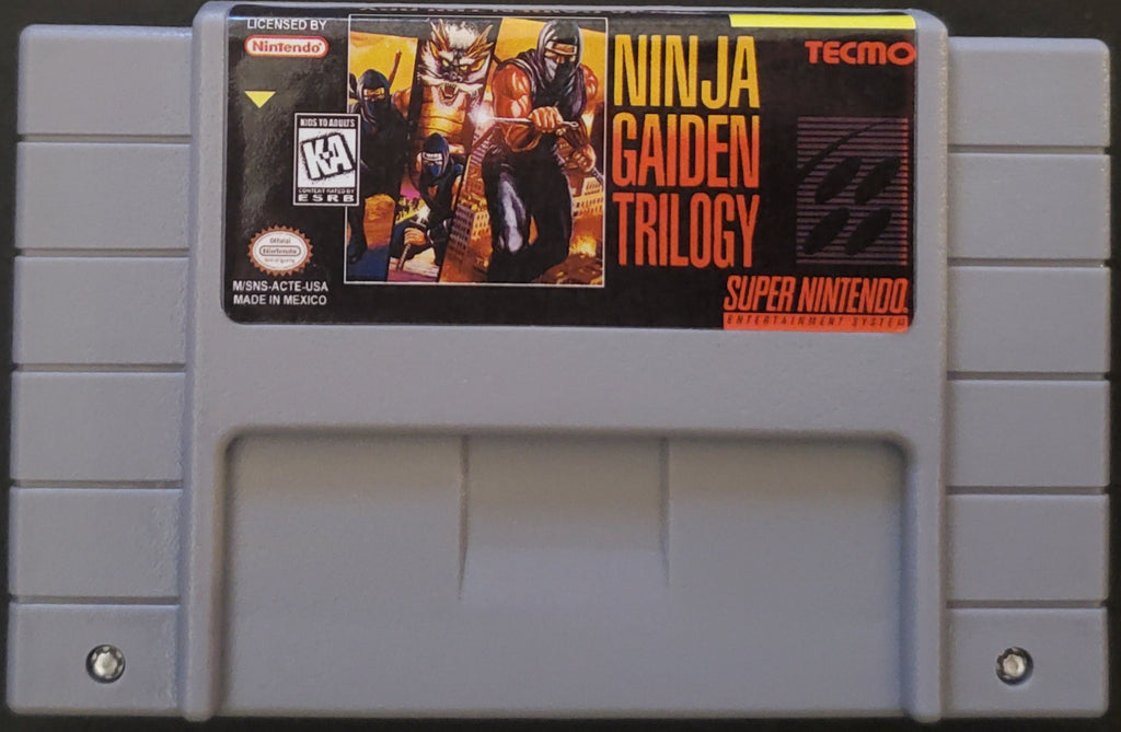 Ninja Gaiden Trilogy SNES Video Game Cartridge Super Nintendo