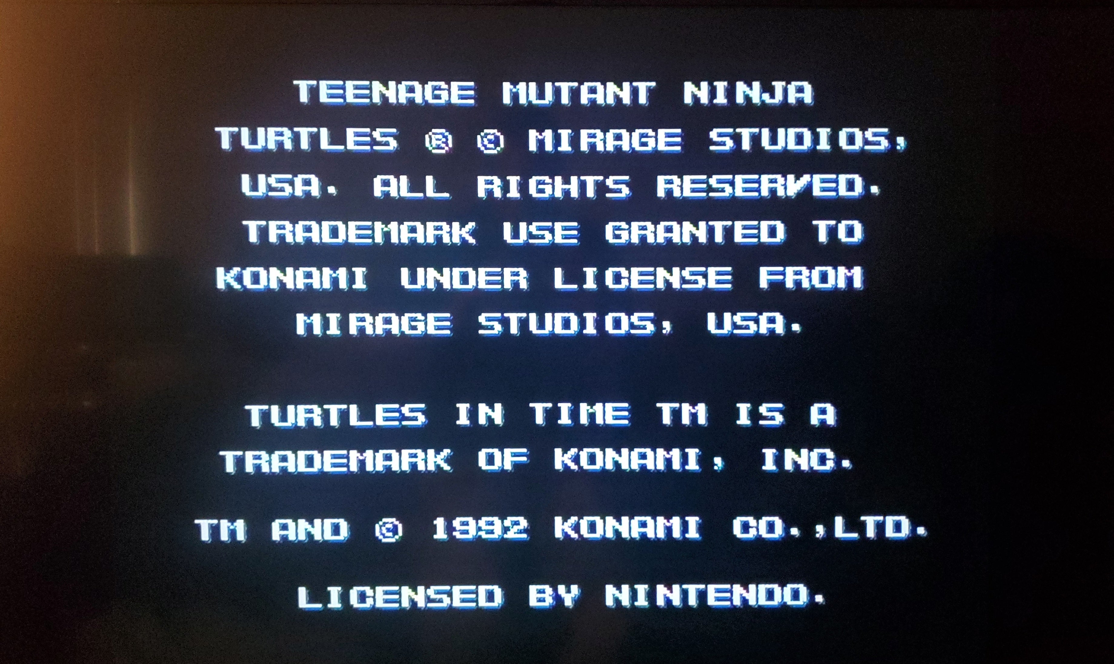 TMNT 4 Turtles in Time SNES Video Game Super Nintendo Ninja Turtles