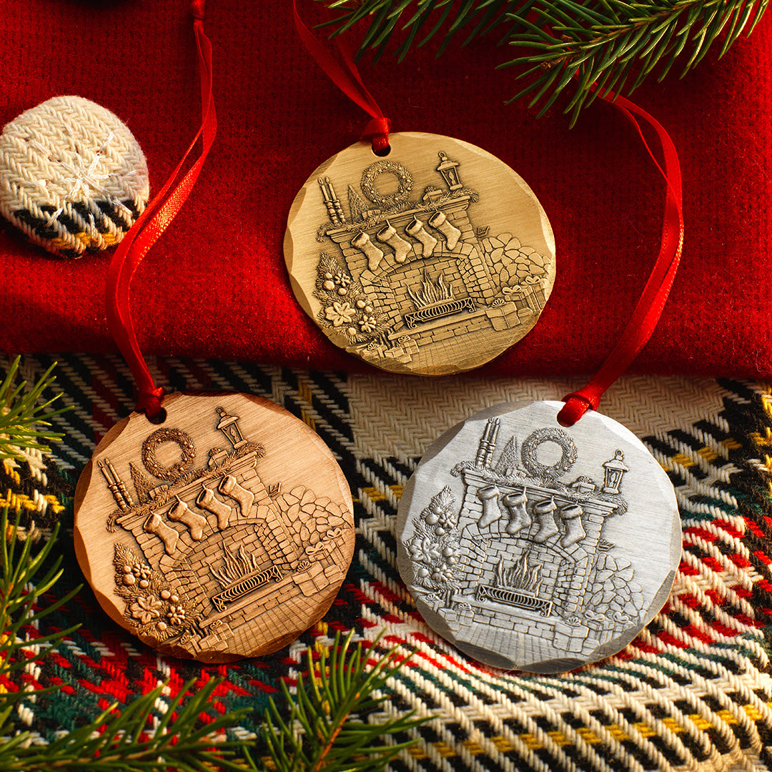 2026 Annual Ornament- Cozy Christmas Hearth (Bronze)