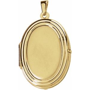Engravable Oval Locket