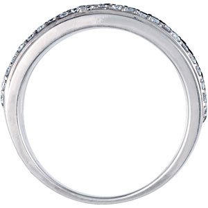 Sterling Silver Natural Black Spinel & 1/4 CTW Natural Diamond Ring