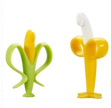 Silicone Baby Teether – Banana, Giraffe, and Monkey Designs