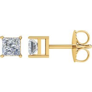14K Yellow Gold 1/3 CTW Natural Diamond Earrings