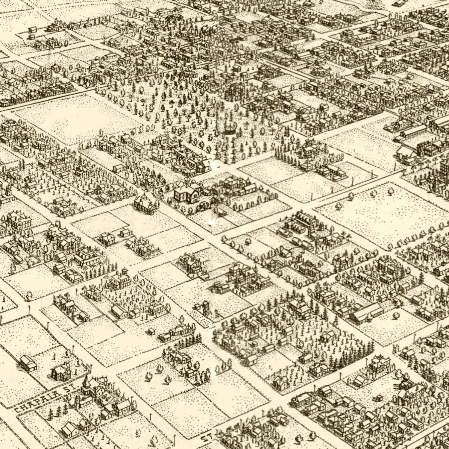 Vintage Map of Santa Barbara, California 1898
