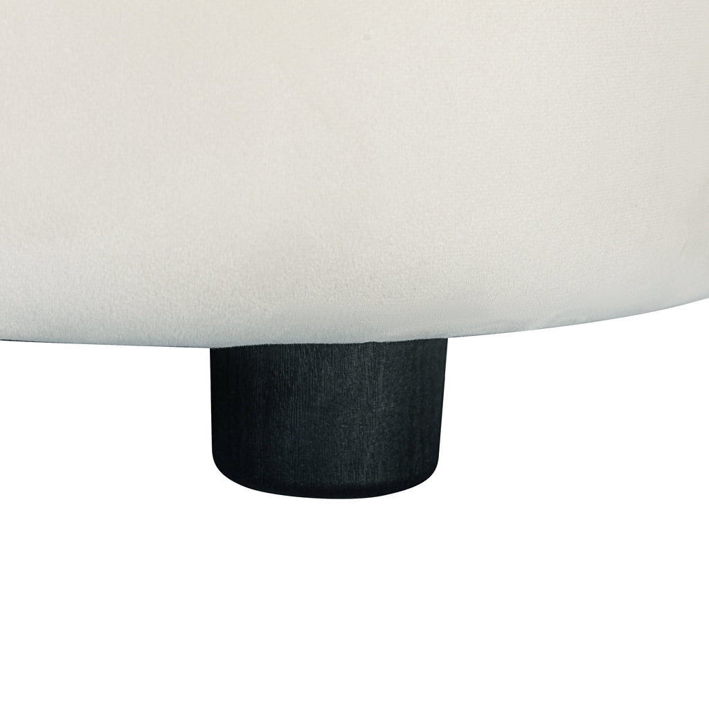 87' Curved Contemporary Sofa in Off-White: Plush Seating, Streamlined Design, and Durable Frame – Ideal for Stylish Living Spaces