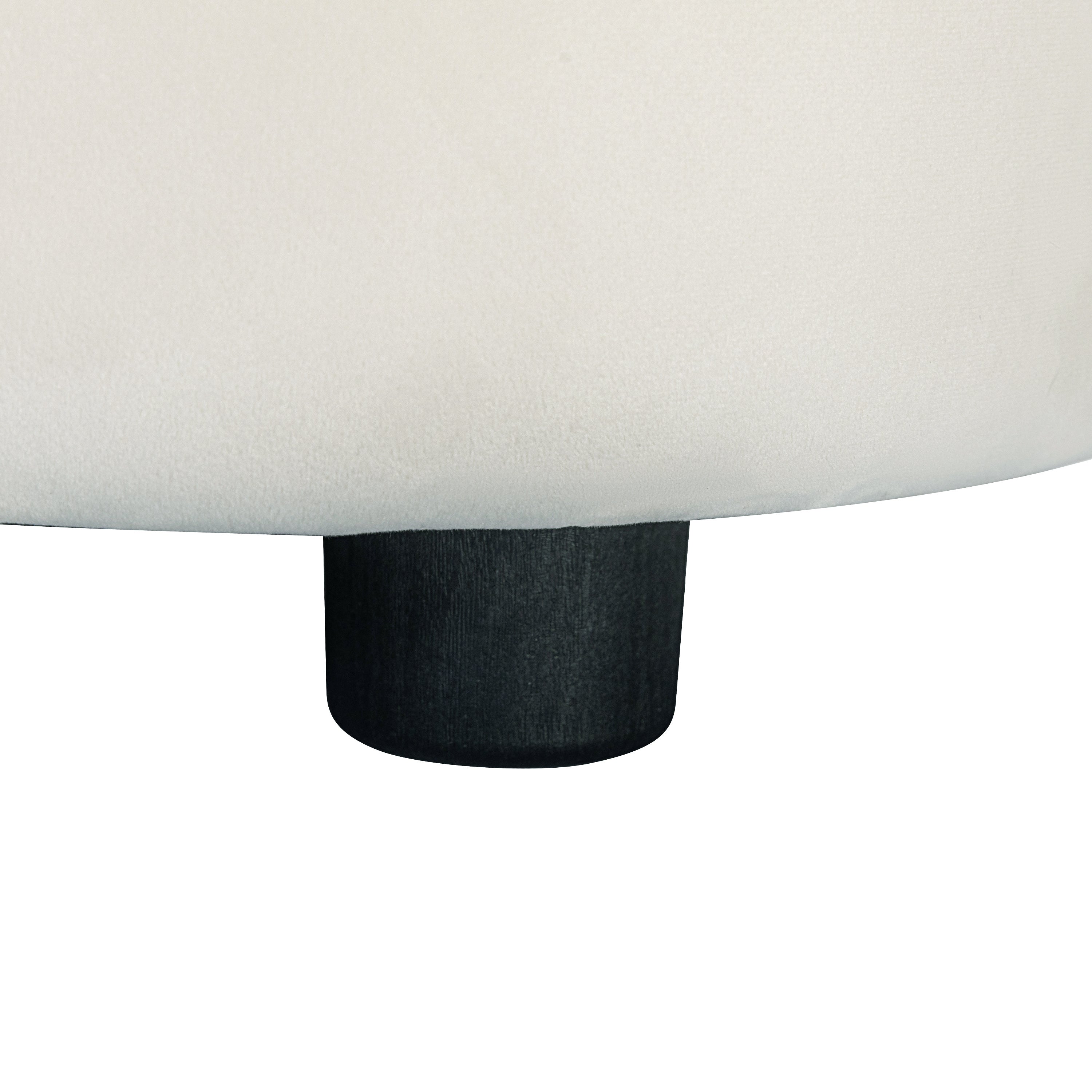 87' Curved Contemporary Sofa in Off-White: Plush Seating, Streamlined Design, and Durable Frame – Ideal for Stylish Living Spaces
