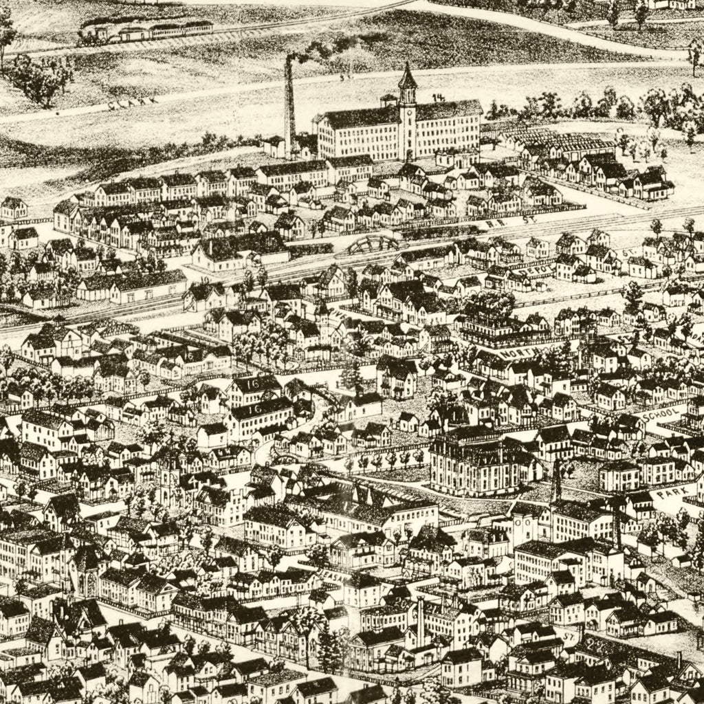 Vintage Map of Bennington, Virginia 1905