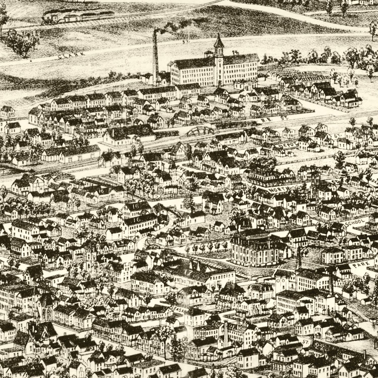 Vintage Map of Bennington, Virginia 1905