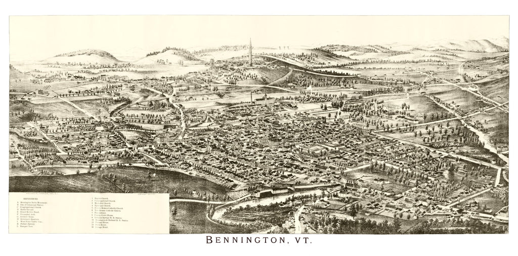 Vintage Map of Bennington, Virginia 1905