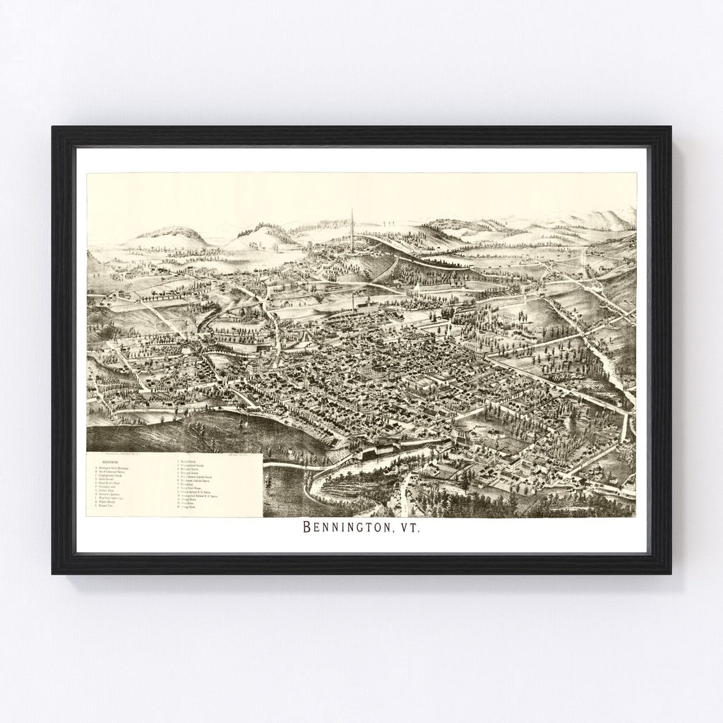 Vintage Map of Bennington, Virginia 1905