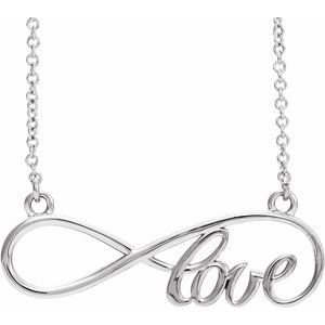 Infinity-Inspired Love Necklace or Center