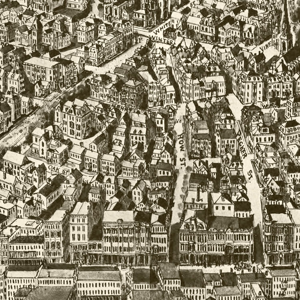 Vintage Map of Haverhill, Massachusetts 1914