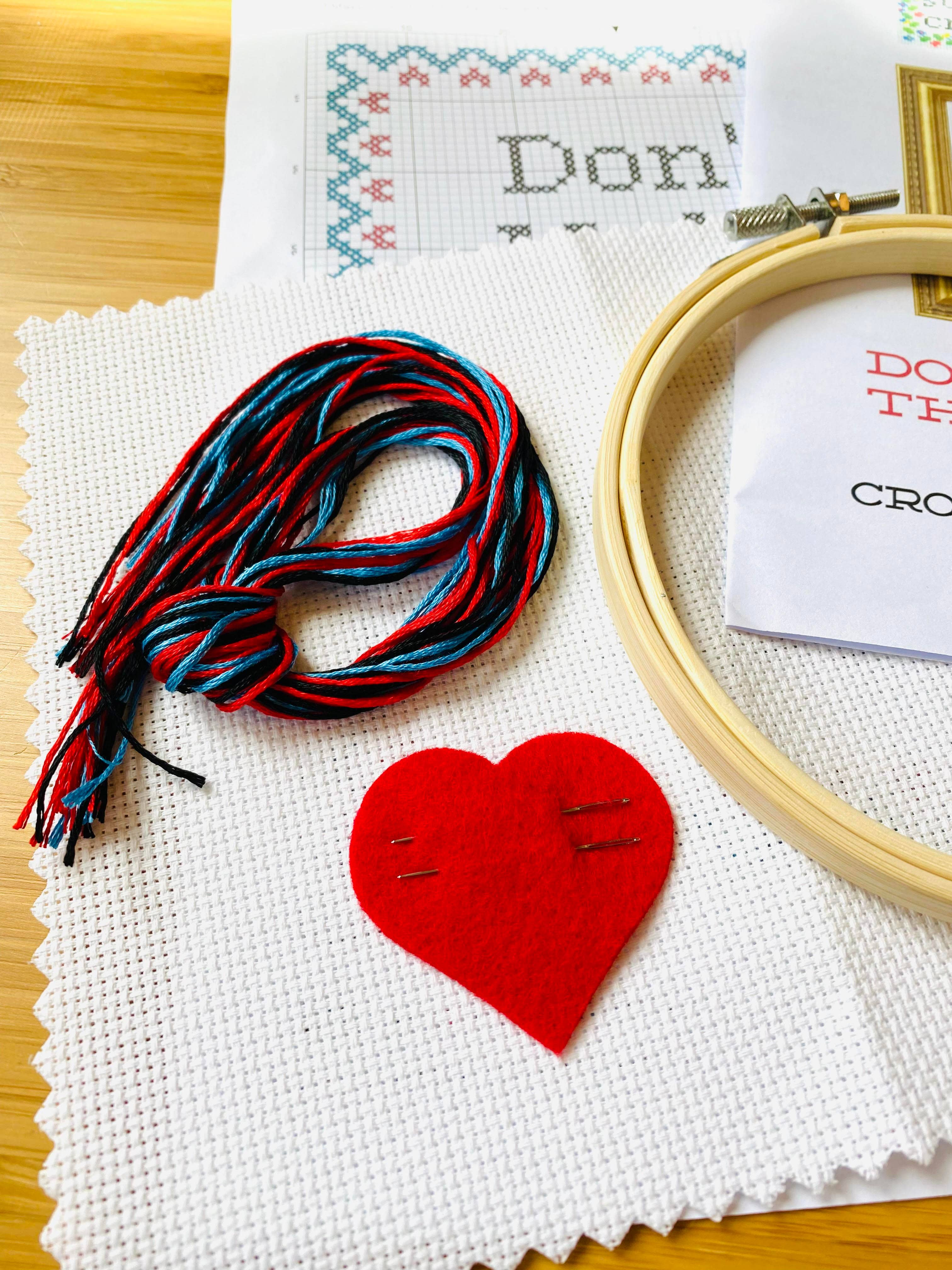 Deluxe Cross Stitch Kit – “Homo Sweet Homo” Funny Housewarming Pattern