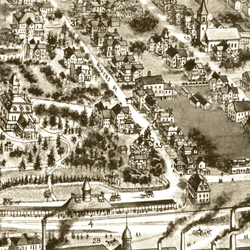 Vintage Map of Branford, Connecticut 1905