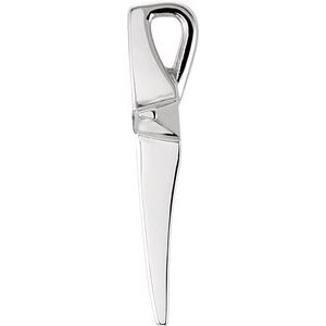 14K White Gold .025 CTW Natural Diamond Cross Pendant