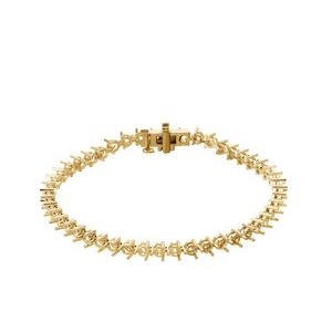 14K Yellow Gold 3 mm Round Line 7 1/4" Bracelet Mounting