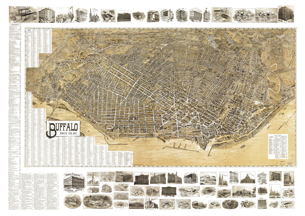 Vintage Map of Buffalo, New York 1902