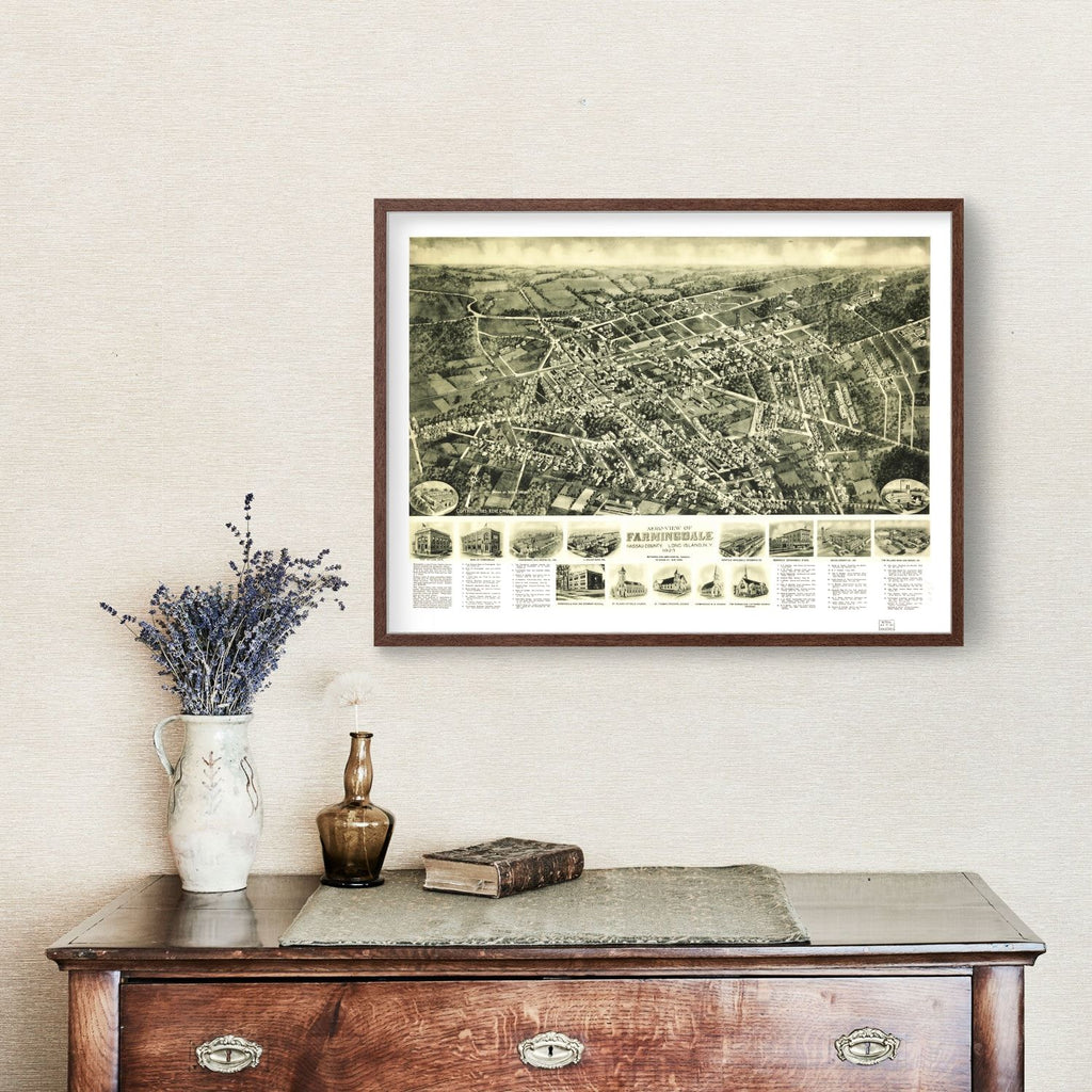 Vintage Map of Farmingdale, New York 1925