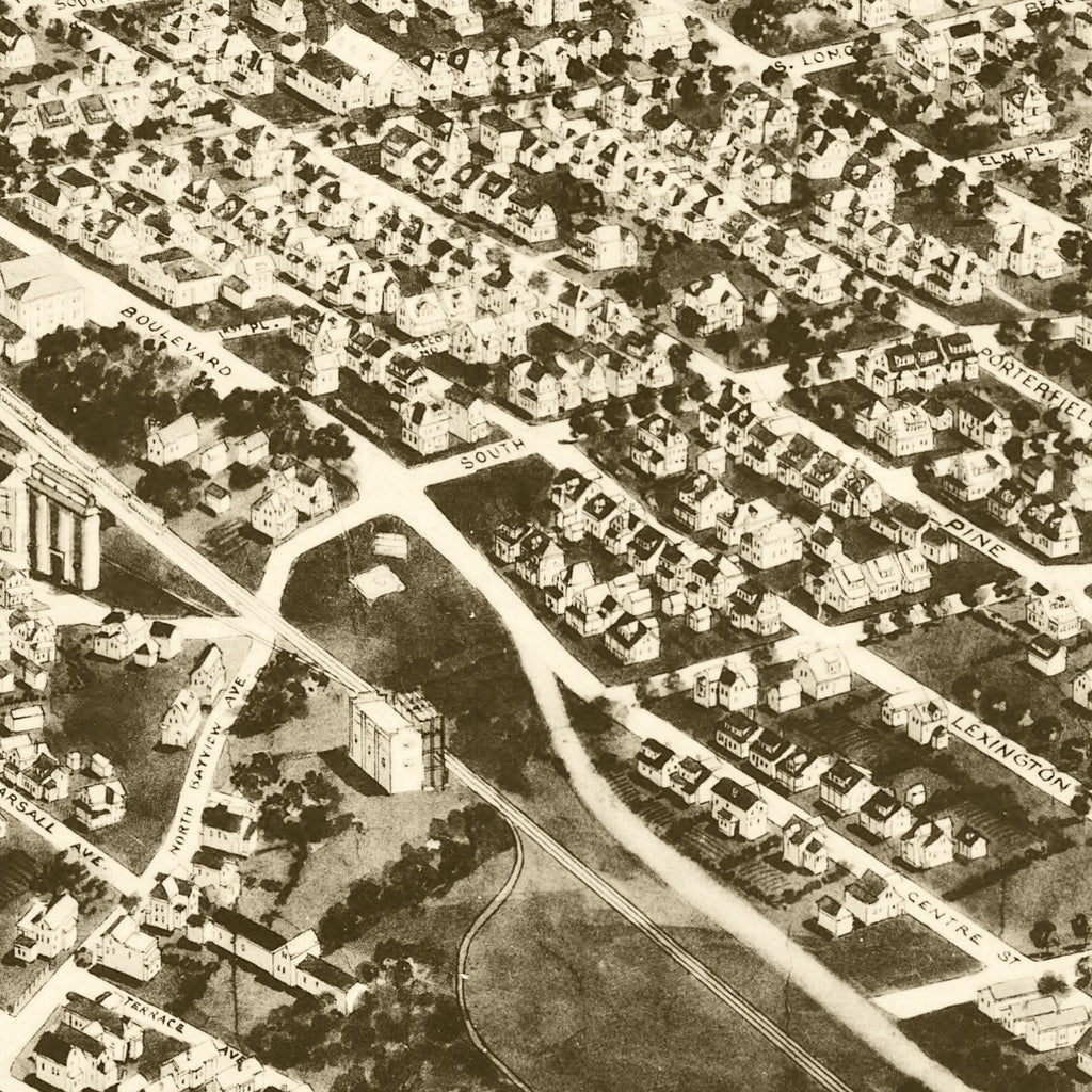 Vintage Map of Freeport, New York 1925