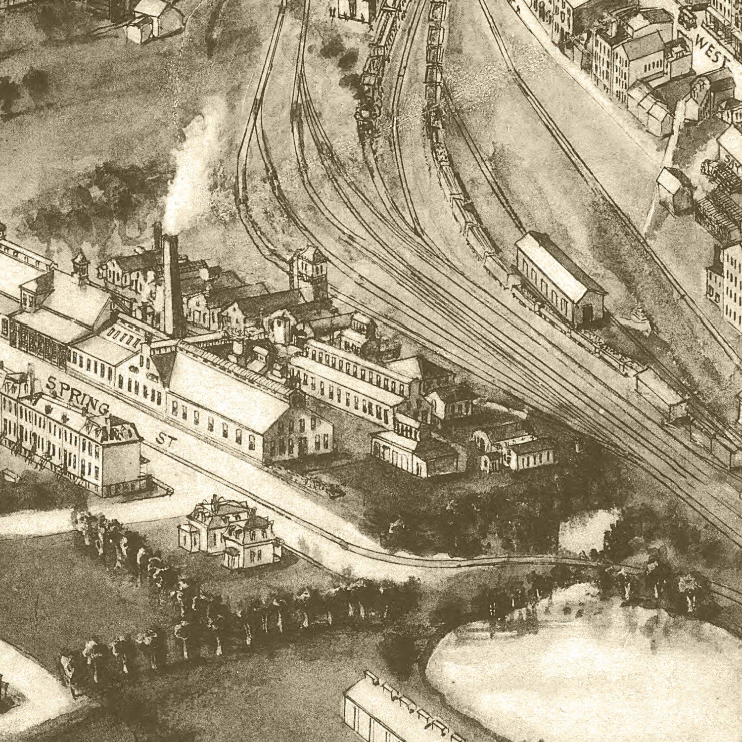 Vintage Map of Goshen, New York 1922