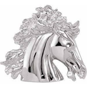 18K Palladium White Gold The Magnificent Lipizzaner Pendant