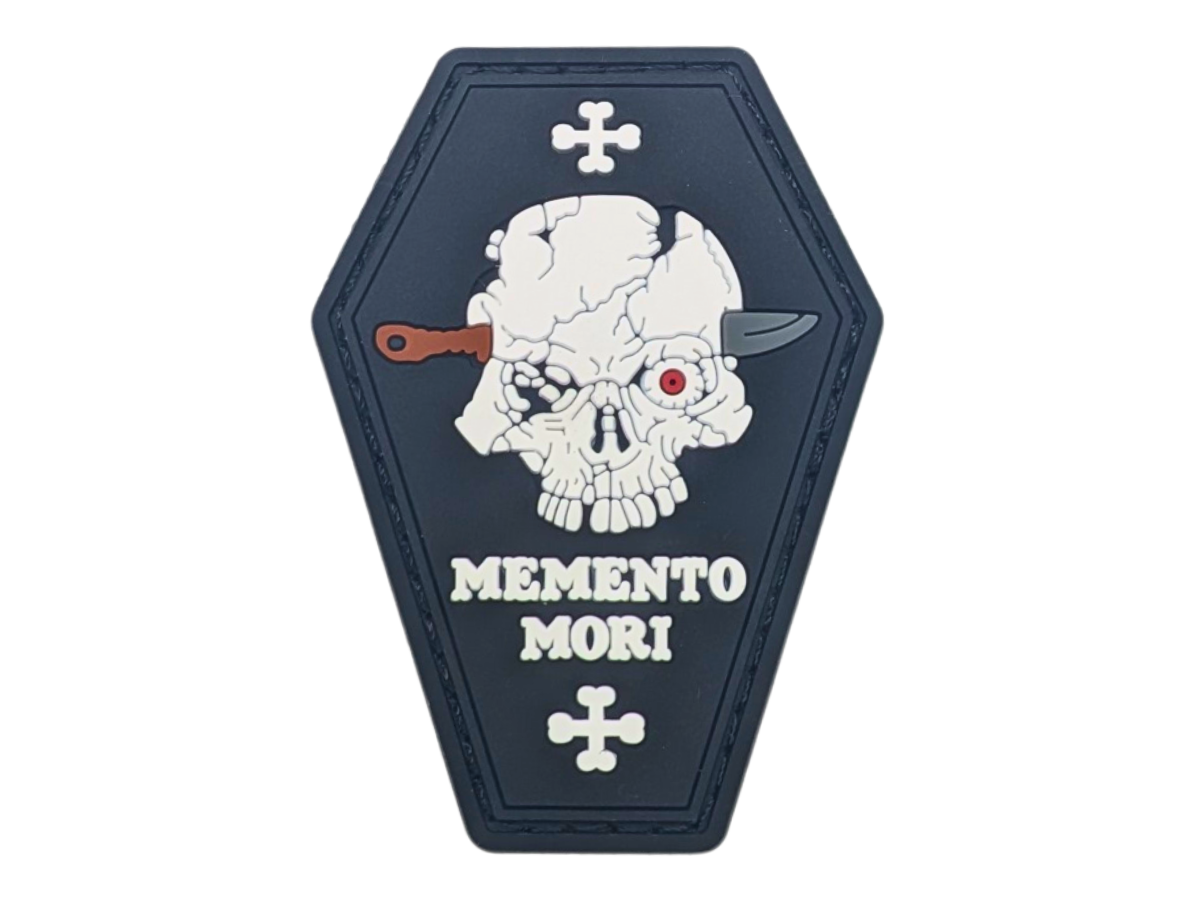 Memento Mori Skull and Coffin PVC Patch