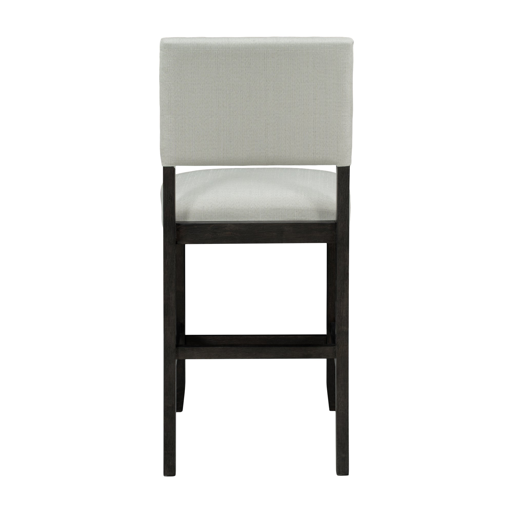 TREXM Classic Elegant 5-Piece Counter Height Dining Set with Table and 4 Chairs in Espresso and Beige