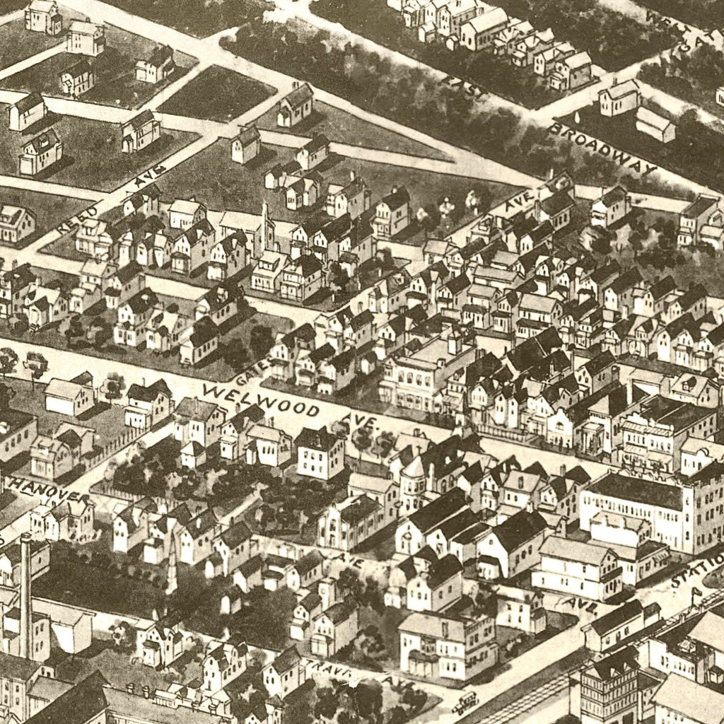 Vintage Map of Lindenhurst, New York 1926