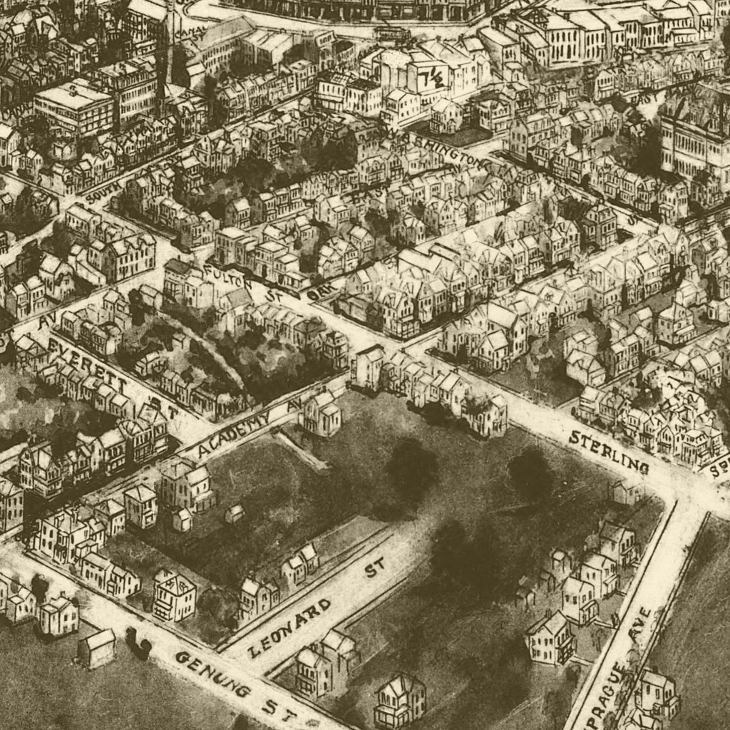 Vintage Map of Middletown, New York 1922