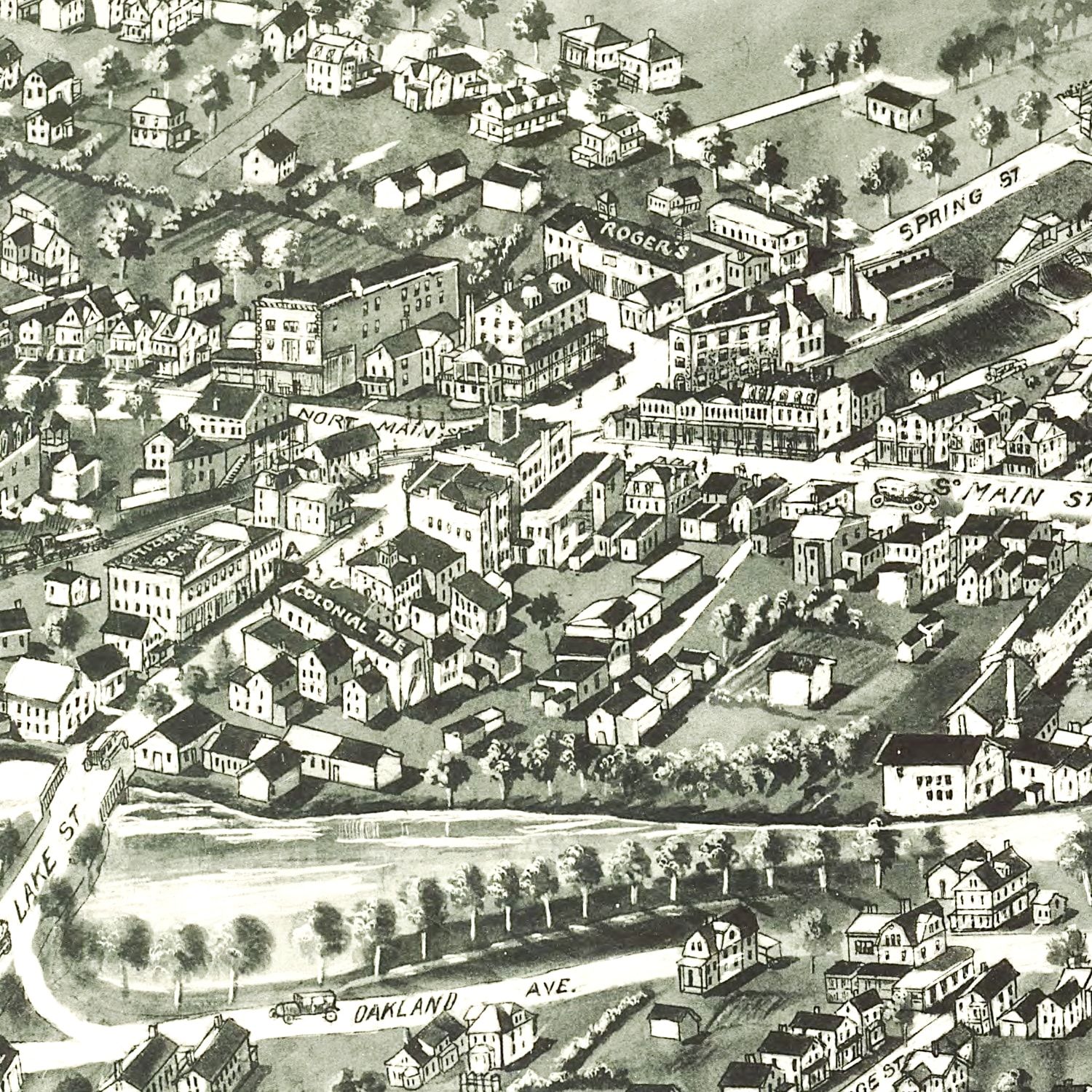 Vintage Map of Monroe, New York 1922