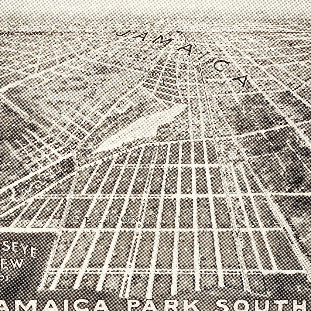 Vintage Map of Jamaica, New York 1908