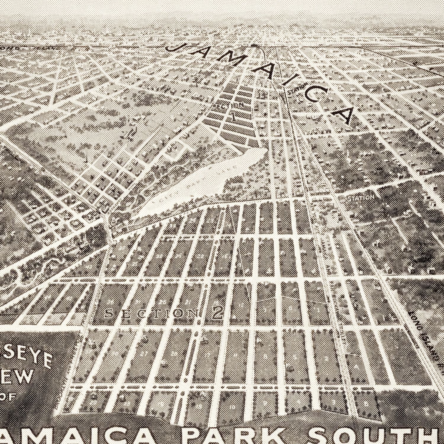 Vintage Map of Jamaica, New York 1908