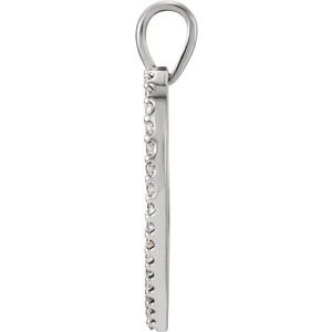 Platinum 1/3 CTW Natural Diamond Heart Pendant