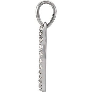 Platinum 1/5 CTW Natural Diamond Heart Pendant