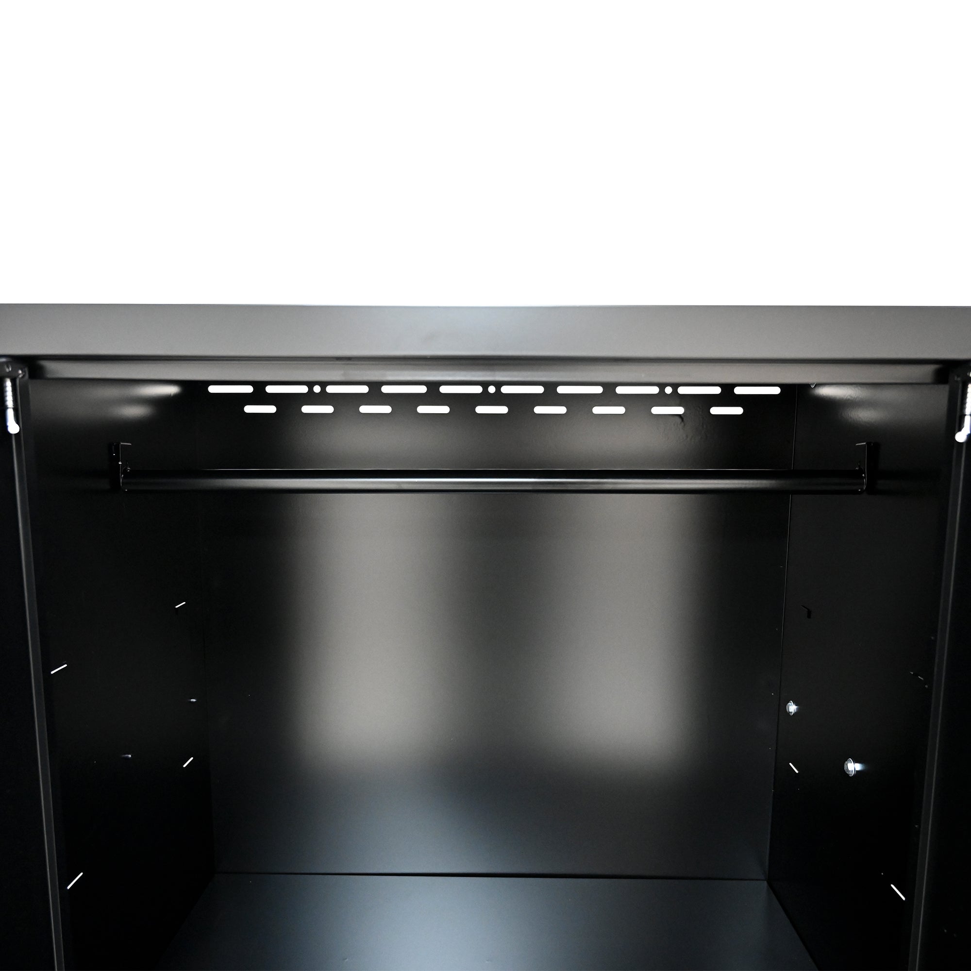 Steel Filing Cabinet With Compartments For Office Use, Storage, File Storage, Archives, And High and Low Cabinets with Black and Red finish
