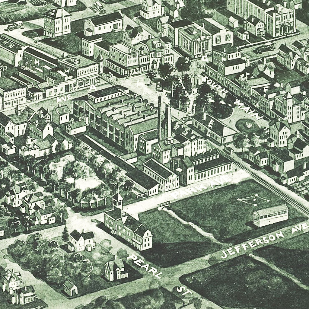 Vintage Map of Pearl River, New York 1924