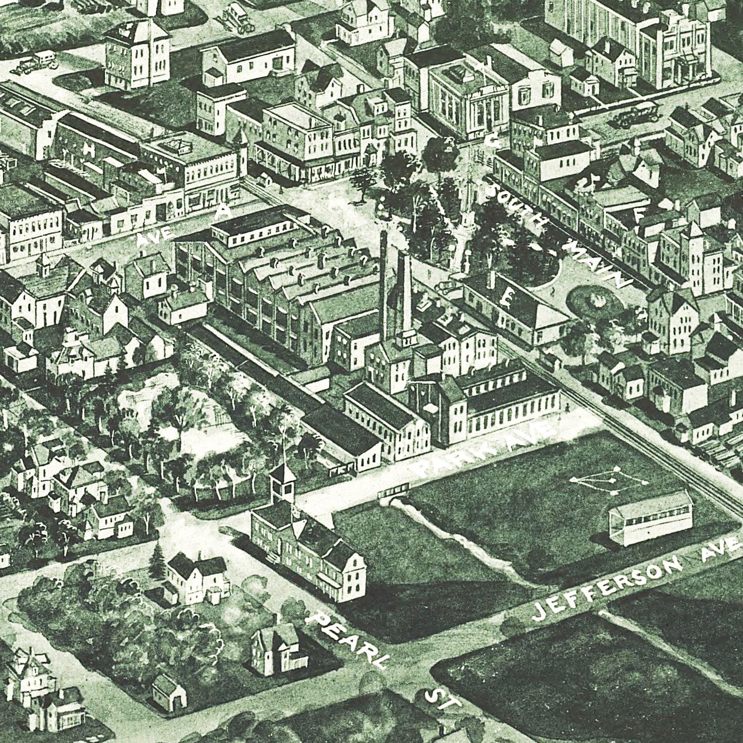 Vintage Map of Pearl River, New York 1924