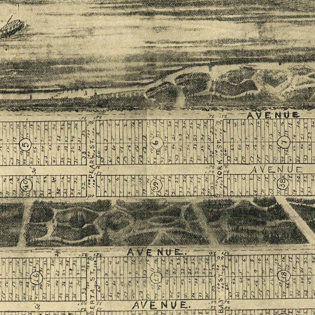 Vintage Map of Riverhead, New York 1903