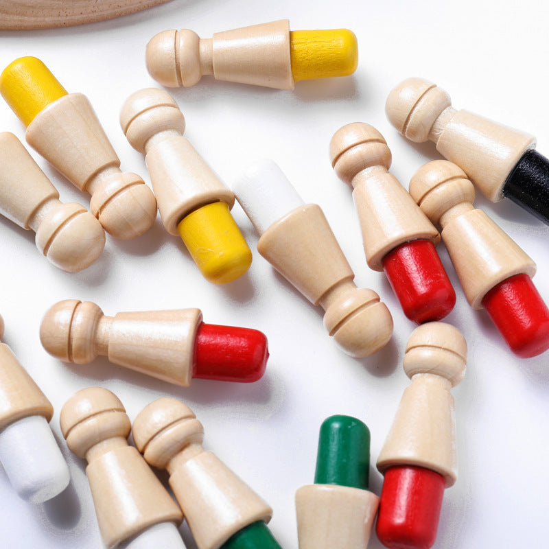 Wooden Memory Chess Game – Educational Brain Training Toy for Kids