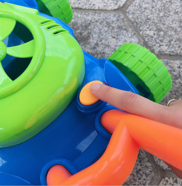 Electric Bubble Machine Push Toy – Outdoor Fun Bubble Blower for Kids