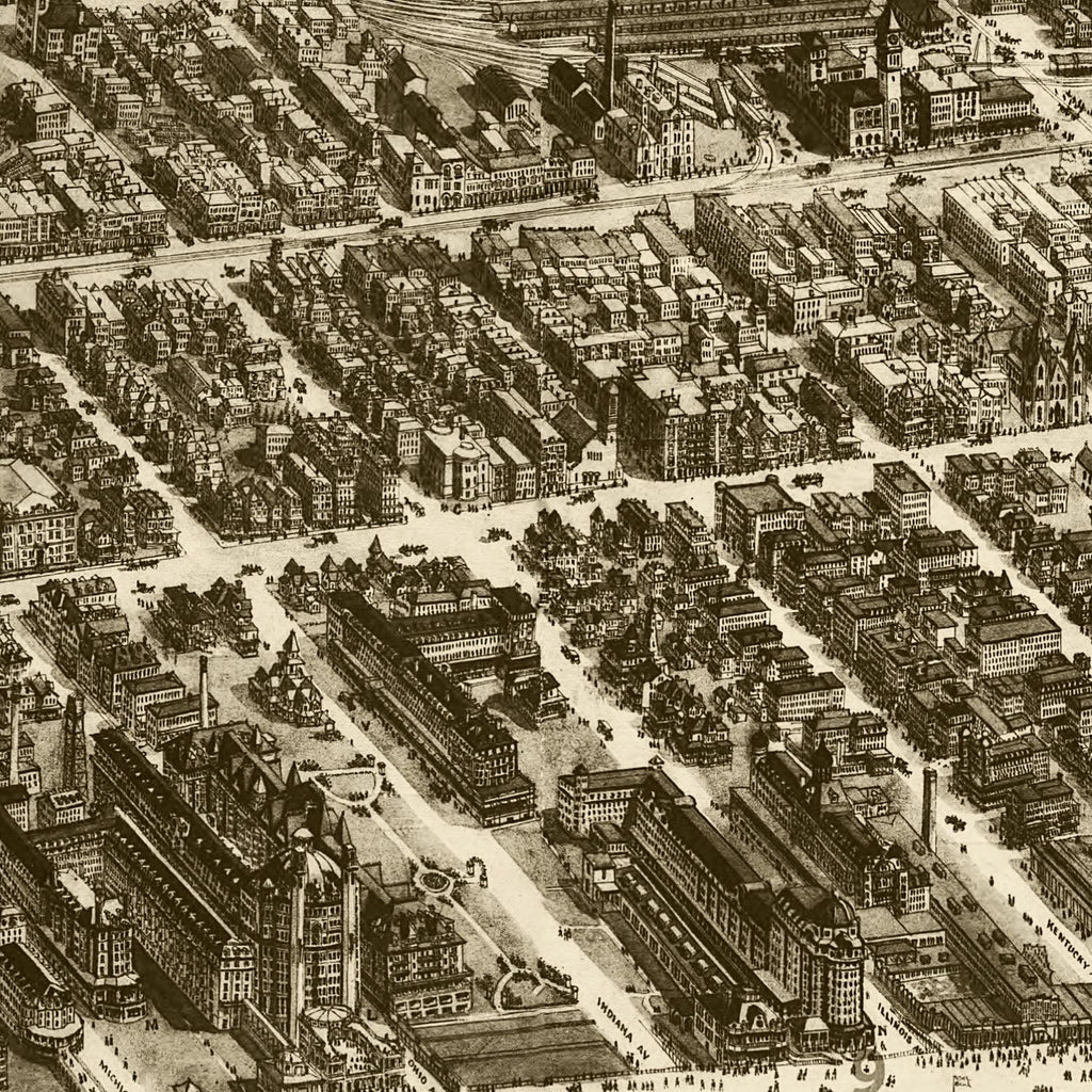 Vintage Map of Atlantic City, New Jersey 1909