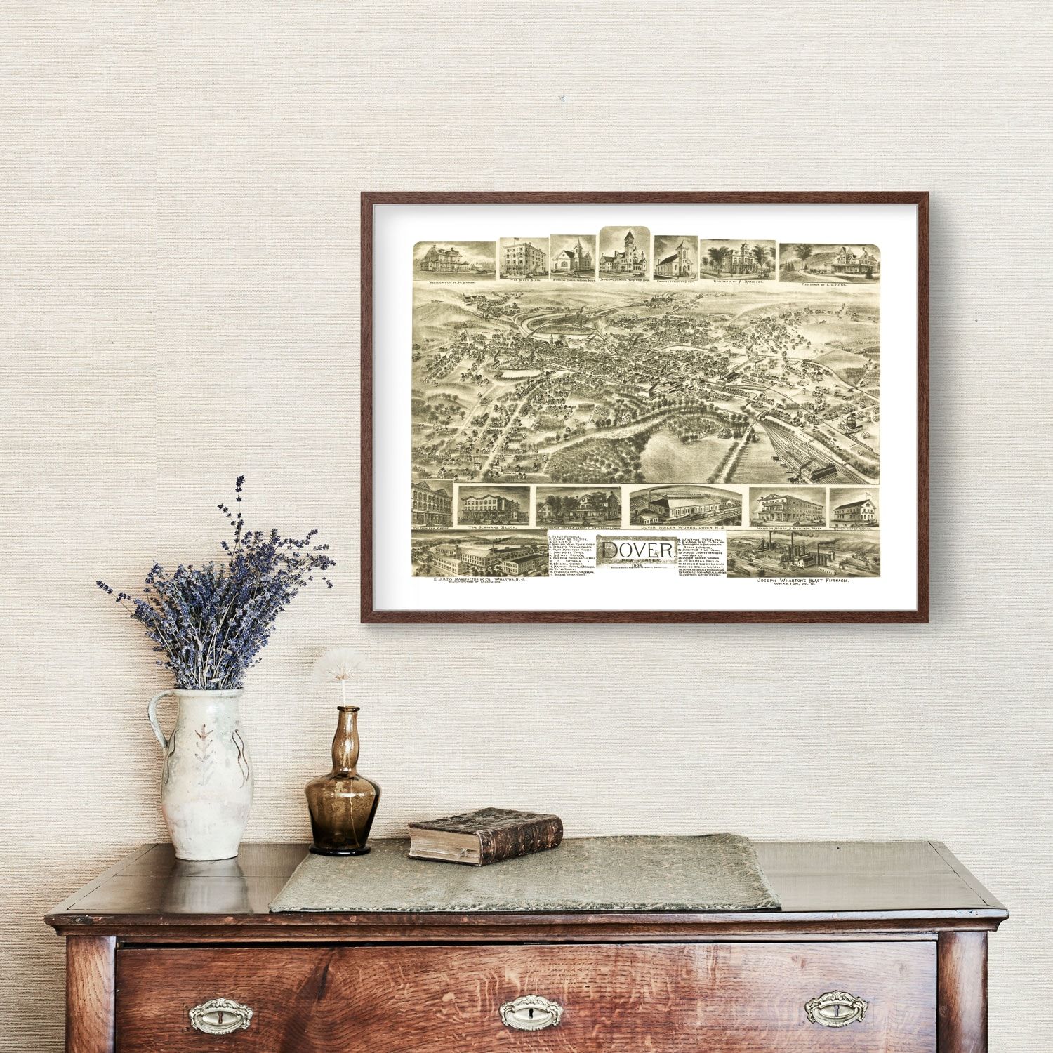 Vintage Map of Dover, New Jersey 1903