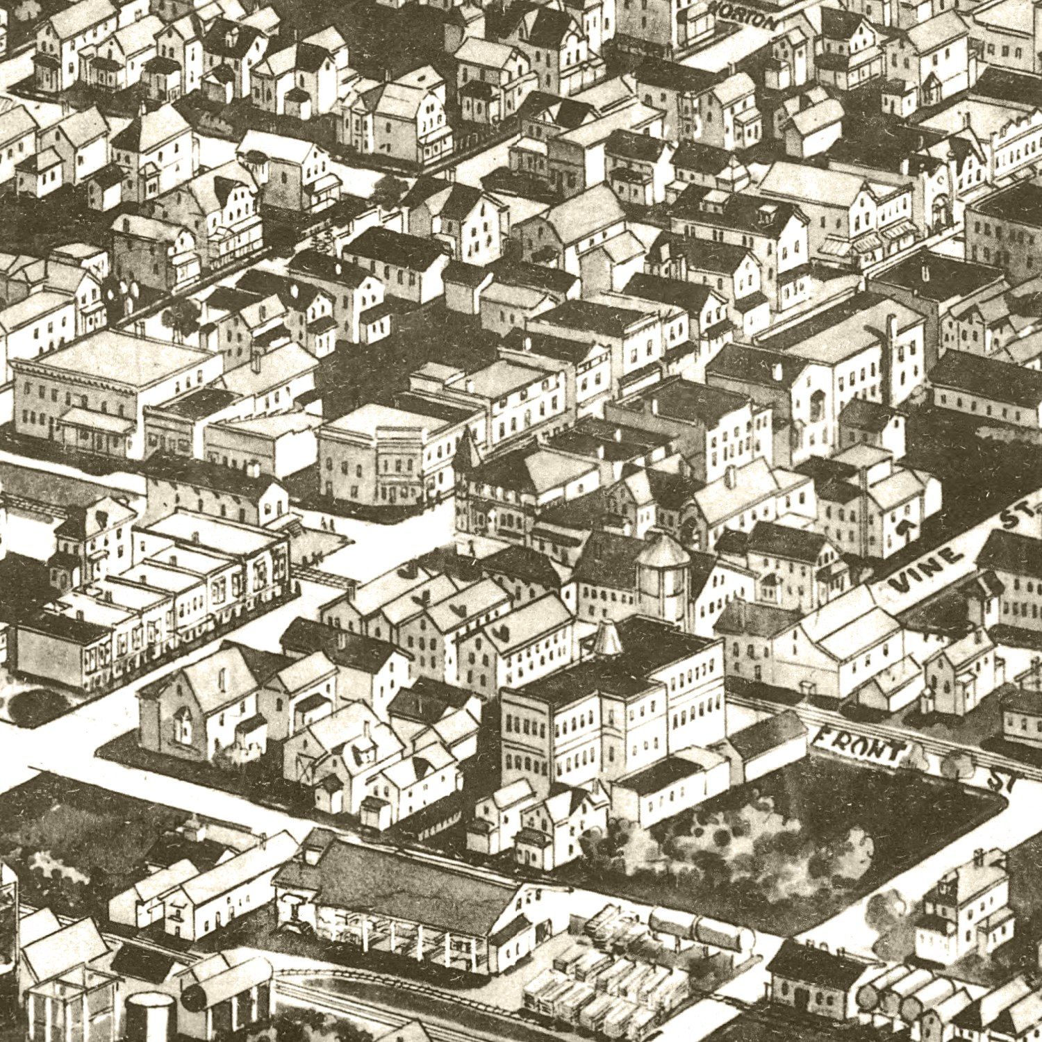 Vintage Map of Hammonton, New Jersey 1926