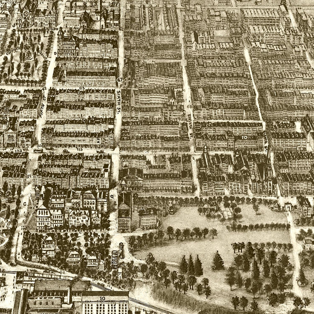 Vintage Map of Hoboken, New Jersey 1903