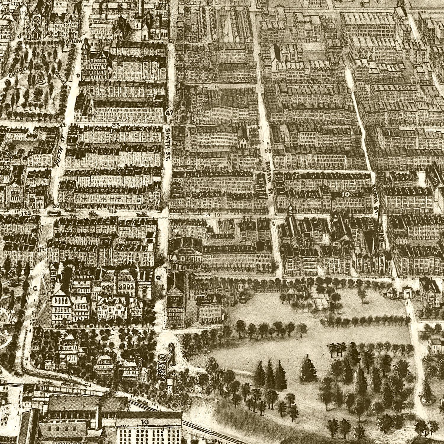 Vintage Map of Hoboken, New Jersey 1903